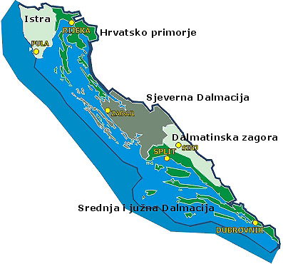 karta primorske hrvatske Primorska HR   Republika Hrvatska karta primorske hrvatske
