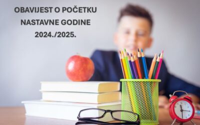 Početak nastavne 2024./2025. godine