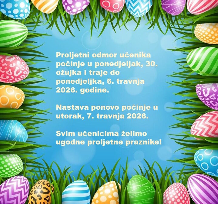 Proljetni odmor učenika